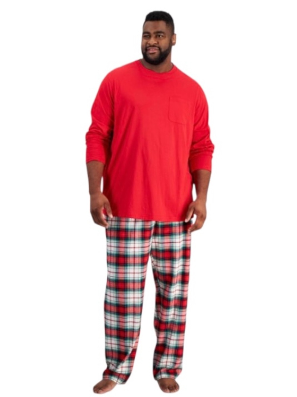 Holiday Lane Men’s Big & Tall Winterton Plaid Mix It Pajamas Set, XLT - NWT